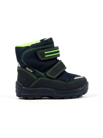 Richter Shoes Botki zimowe w kolorze granatowo-zielonym