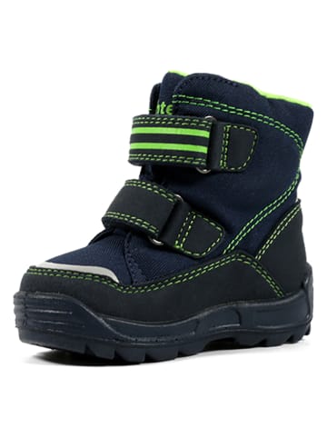 Richter Shoes Winterboots in Dunkelblau/ Grün
