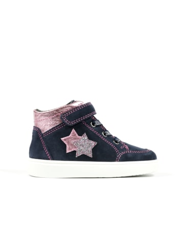 Richter Shoes Leder-Sneakers in Dunkelblau