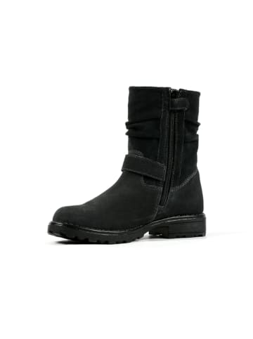 Richter Shoes Leder-Stiefel in Schwarz