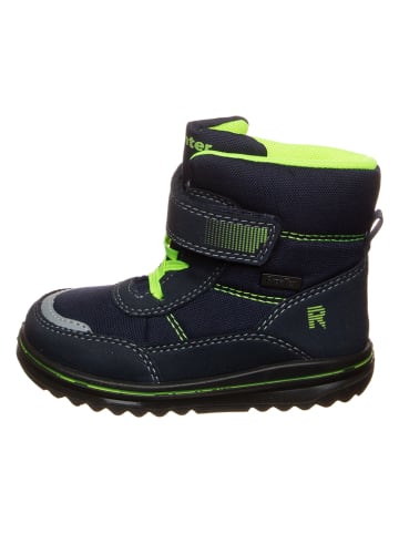 Richter Shoes Botki w kolorze czarno-limonkowym