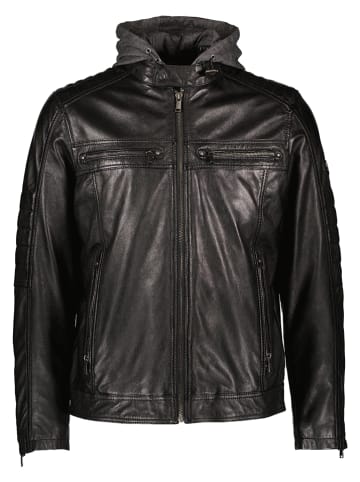 HIS Lederjacke in Schwarz
