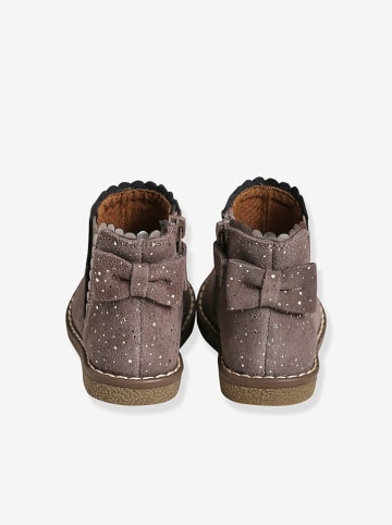 vertbaudet Leren chelseaboots bruin
