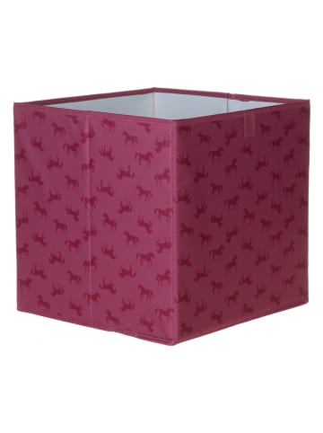 lamino Pudełka (2 szt.) w kolorze kremowym i różowym - 33 x 33 x 33 cm