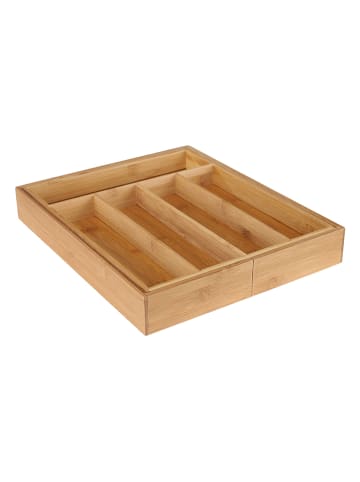 Chefware Pojemnik w kolorze jasnobrązowym na sztućce - 48 x 5,3 x 37 cm