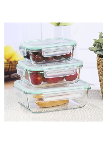 Chefware 3er-Set: Vorratsdosen in Transparent