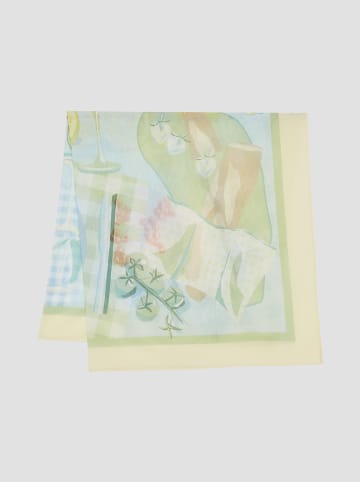OPUS Sjaal "Afruity" meerkleurig - (L)120 x (B)120 cm