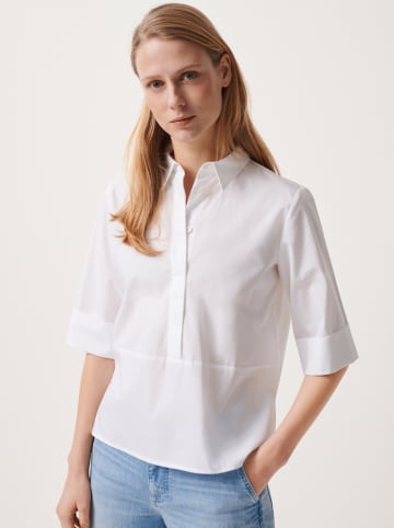 Someday Bluzka "Zarbene" w kolorze białym