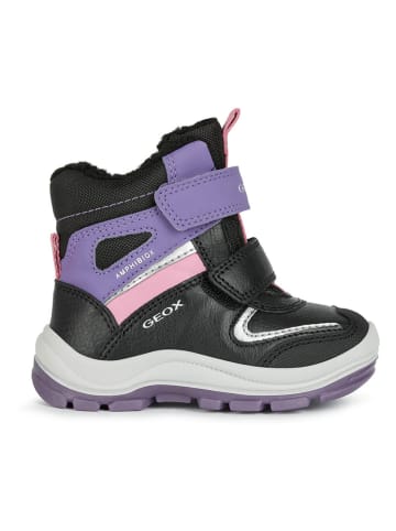 Geox Winterboots "Flanfil" zwart/paars