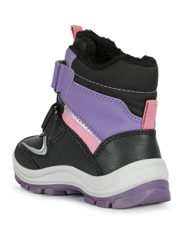 Geox Winterboots "Flanfil" zwart/paars