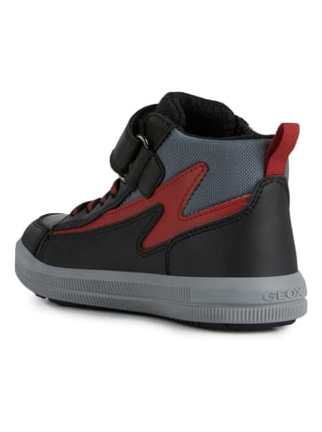 Geox Sneakersy "Arzach" w kolorze czarno-czerwonym