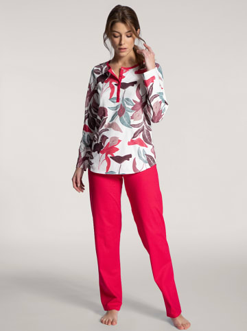 Calida Piżama w kolorze czerwonym ze wzorem