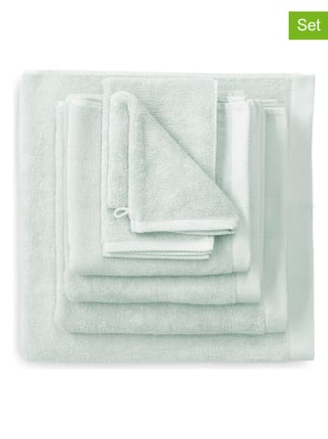 Heckett Lane Ręczniki (6 szt.) w kolorze miętowym dla gości