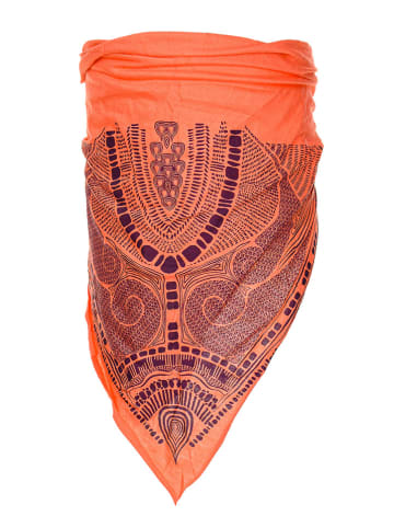 Buff Sjaal oranje/meerkleurig - (L)37 x (B)30 cm