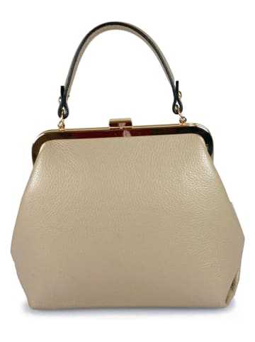 ORE10 Leren handtas "Ro" taupe - (B)25 x (H)22 x (D)10 cm