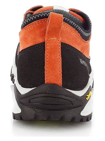 Kimberfeel Skórzane buty turystyczne "Marley" w kolorze czarno-pomarańczowym