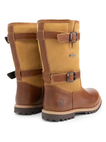 TRAVELIN' Leder-Stiefel "Sweden" in Cognac