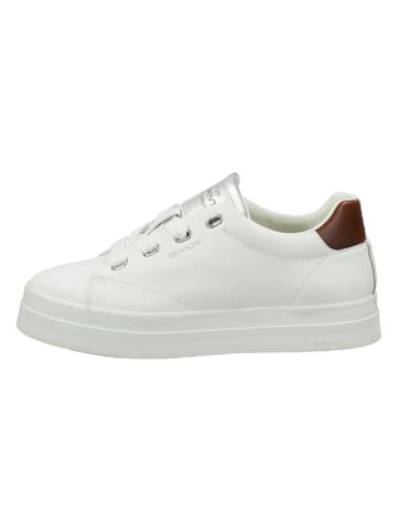 GANT Footwear Skórzane sneakersy "Avona" w kolorze białym