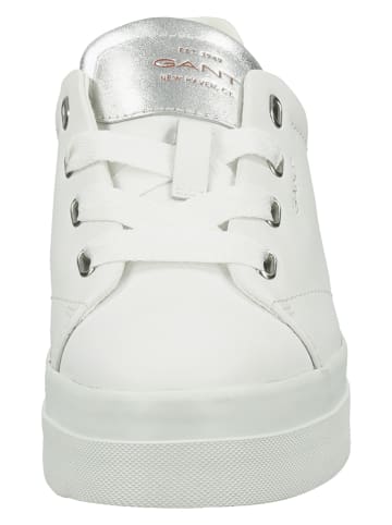 GANT Footwear Skórzane sneakersy "Avona" w kolorze białym