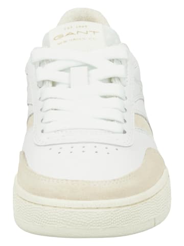 GANT Footwear Skórzane sneakersy "Evoony" w kolorze biało-beżowym