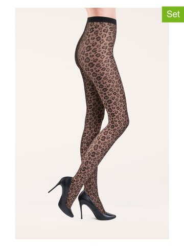Gabriella 2-delige set: panty's "Caty" zwart - 30 denier