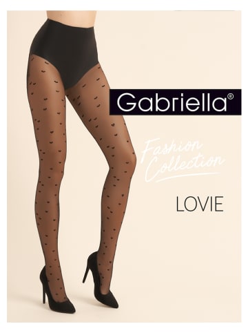 Gabriella 2er-Set: Strumpfhosen "Love" in Schwarz - 20 DEN