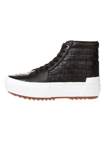 Vans Leren sneakers "SK8-Hi" zwart/wit
