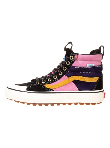 Vans Skórzane sneakersy "SK8-Hi" w kolorze czarno-jasnoróżowo-żółtym