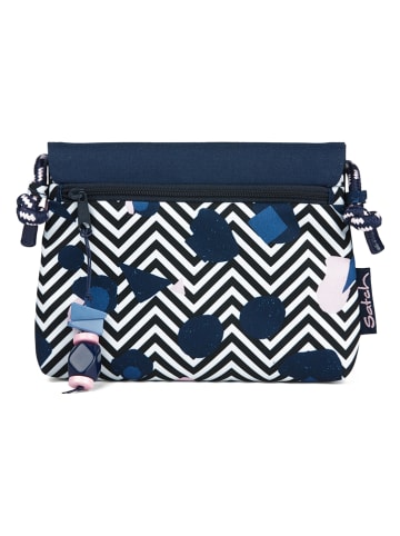 Satch Clutch "Stoney Mony" zwart/wit/meerkleurig - (B)18 x (H)14 x (D)4 cm