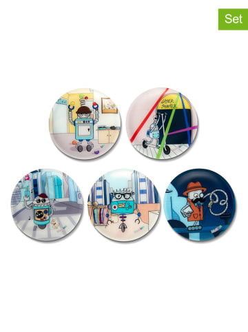 Ergobag 5-delige set: "Kletties Robots" meerkleurig