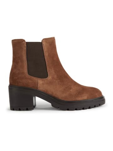 Geox Leder-Chelsea-Boots "Damiana" in Hellbraun