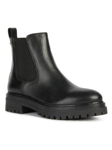 Geox Leder-Chelsea-Boots "Iridea" in Schwarz