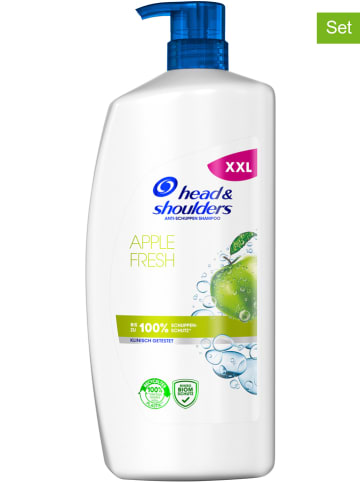 Head & Shoulders 2er-Set: Anti-Schuppen-Shampoo "Apple Fresh", je 900 ml