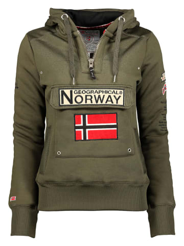 Geographical Norway Bluza "Gymclass" w kolorze khaki