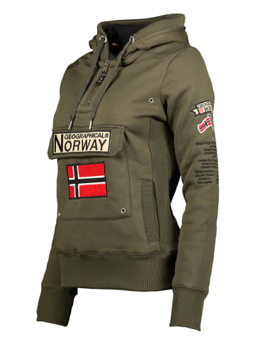 Geographical Norway Hoodie "Gymclass" kaki