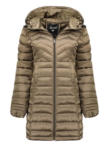 Geographical Norway Doorgestikte mantel "Cendrine" taupe