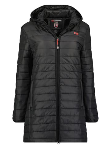 Geographical Norway Doorgestikte mantel "Atika" zwart