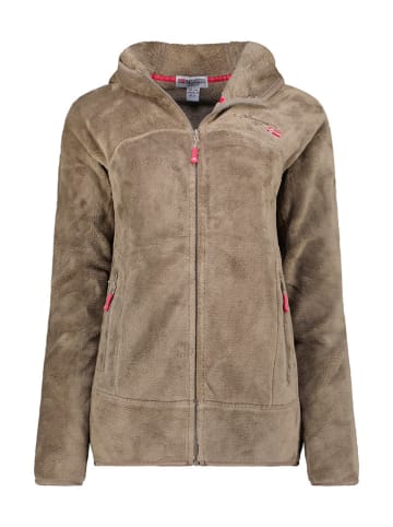 Geographical Norway Fleecejacke "Upalood" in Hellbraun/ Grau