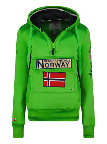 Geographical Norway Hoodie "Gymclass" in Grün