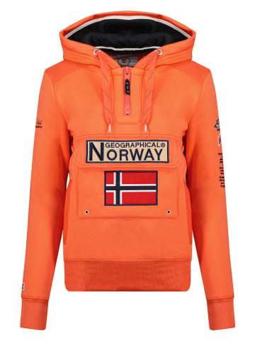 Geographical Norway Bluza "Gymclass" w kolorze pomarańczowym