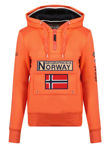 Geographical Norway Hoodie "Gymclass" oranje