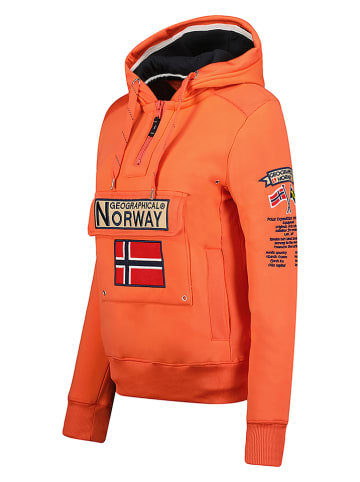 Geographical Norway Bluza "Gymclass" w kolorze pomarańczowym
