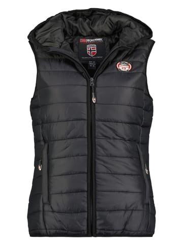 Geographical Norway Steppweste "Vatika" in Schwarz