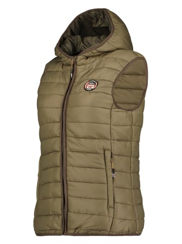 Geographical Norway Kamizelka pikowana "Vatika" w kolorze khaki