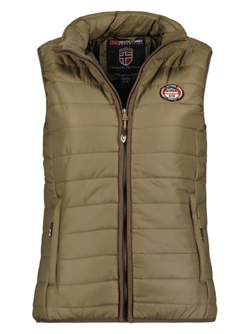 Geographical Norway Doorgestikte bodywarmer "Vatika Basic" kaki