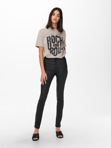 JDY Kunstleren broek "New Thunder" zwart