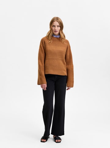 SELECTED FEMME Pullover "Fry" in Camel