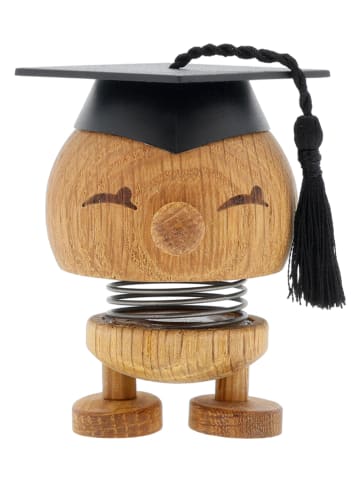 Hoptimist Figurka dekoracyjna "IQ Bimble S" w kolorze brązowym - wys. 7 x Ø 6 cm