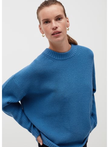 STEFANEL Woll-Pullover in Blau