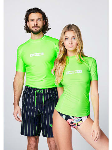Chiemsee Koszulka kąpielowa unisex "Awesome" w kolorze zielonym